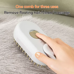 New Cat Dog Pet Spray Massage Brush One Button Steam Spray Folding Rotatable Floating Hair Bath Hair Removal Brush Comb